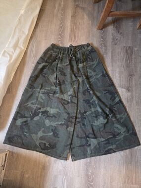 Cadet Kelly Wide Leg Camo Drawstring Pants XL